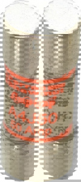 Cylindrical Fast-Acting Fuse: J, 50 A, 27 mm Dia